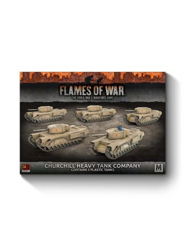 Flames of War SBX56 Mid War Churchill Guards Heavy Tank Company (5) Miniatures