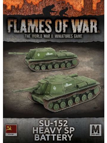 Flames of War SBX59 SU-152 Heavy SP Battery Mid-War (2 SP Guns) Miniatures