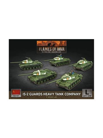 Flames of War SBX62 IS-2 Guards Heavy Tank Company (5 Tanks) Gaming Miniatures