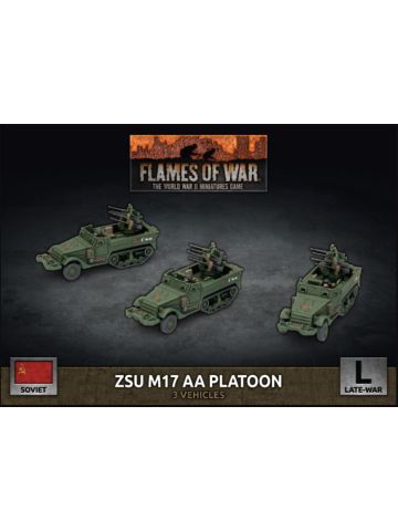 Flames of War SBX78 ZSU M17 Anti-Aircraft Platoon (3 Vehicles) Gaming Miniatures