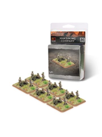 Flames of War SU770 Mid War Maksim MG Company (18 Figures) Gaming Miniatures