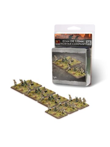 Flames of War SU772 Mid War 82mm & 120mm Mortar Company (6) Gaming Miniatures