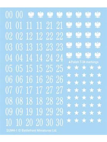 Flames of War SU944 Soviet Decals