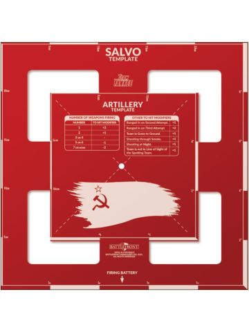 Team Yankee TAT02 Soviet Artillery Template
