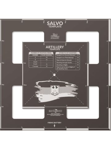 Team Yankee TAT03 German Artillery Template