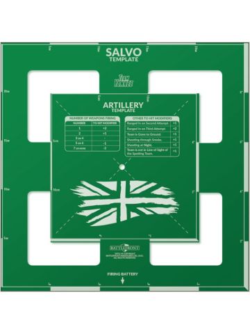 Team Yankee TAT04 British Artillery Template