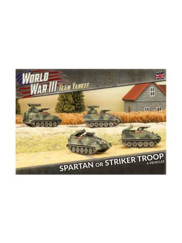 Team Yankee TBBX04 Spartan or Striker Troop (4 Vehicles) Gaming Miniatures