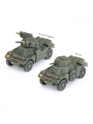 Team Yankee TBR311 Ferret and Ferret Vigilant Scout Cars Gaming Miniatures