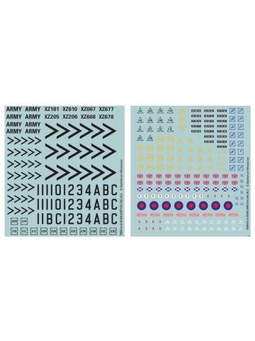 Team Yankee TBR950 British Decal Set for Gaming Miniatures