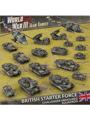 Team Yankee TBRAB03 British Challenger Armored Sqn (17 Tanks+) Gaming Miniatures