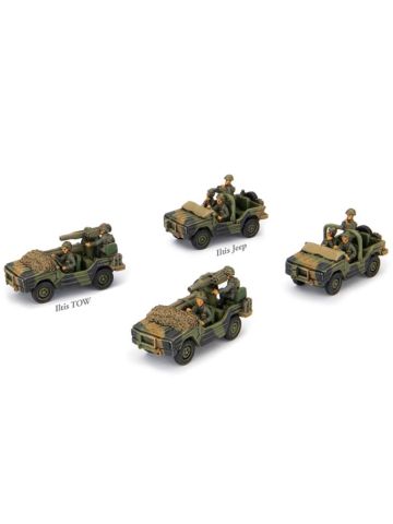 Team Yankee TCA120 Iltis Patrol (4 Vehicles) Gaming Miniatures