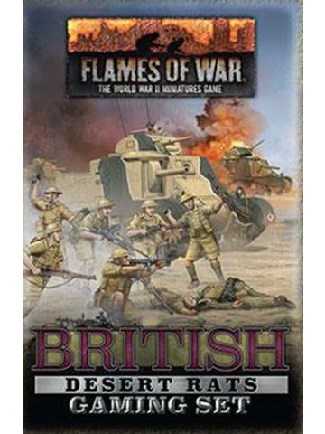 Flames of War TD052 British Desert Rats Gaming Set Tokens, Objective Dice