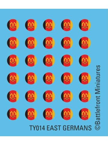 Team Yankee TEGSO01 Volksarmee Decal Sheet for Gaming Miniatures