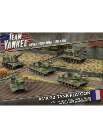 Team Yankee TFBX01 AMX-30 Tank Platoon (5 Tanks) Plastic Gaming Miniatures