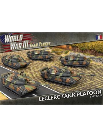 Team Yankee TFBX10 Leclerc Tank Platoon (5 Tanks) Plastic Gaming Miniatures