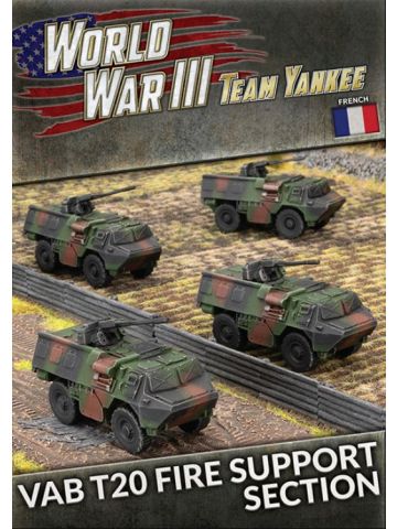 Team Yankee TFBX11 VAB T20 Fire Support Section (4 Vehicles) Gaming Miniatures