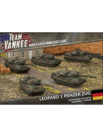 Team Yankee TGBX14 Leopard 1 Panzer Zug (5 Tanks) Plastic Gaming Miniatures