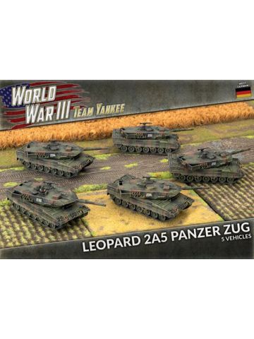Team Yankee TGBX18 Leopard 2A5 Panzer Zug (5 Tanks) Plastic Gaming Miniatures