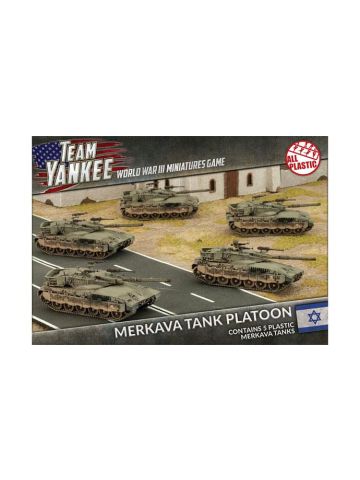 Team Yankee TIBX01 Merkava Tank Platoon (5 Tanks) Plastic Gaming Miniatures