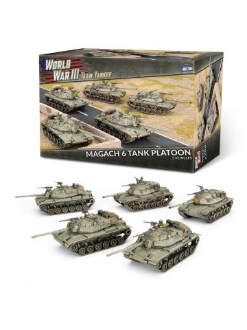 Team Yankee TIBX11 Magach 6 Platoon (5 Tanks) Plastic Gaming Miniatures