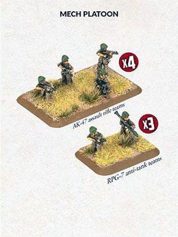 Team Yankee TIQ702 Iraqi Mech Platoon (22 Figures) Gaming Miniatures
