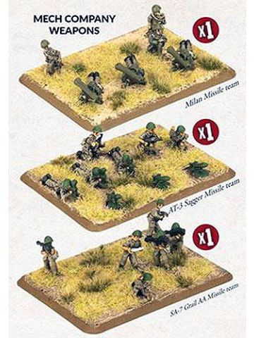 Team Yankee TIQ703 Iraqi Mech Company Weapons (l8 Figures) Gaming Miniatures