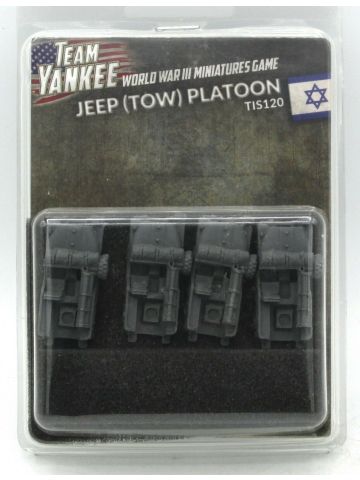 Team Yankee TIS120 Jeep (TOW) Platoon (4 Vehicles) Plastic Gaming Miniatures