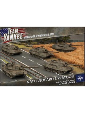 Team Yankee TNBX01 NATO Leopard 1 Tank Platoon (5 Tanks) Gaming Miniatures