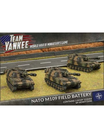 Team Yankee TNBX02 M109 Field Battery (3 Guns) Gaming Miniatures
