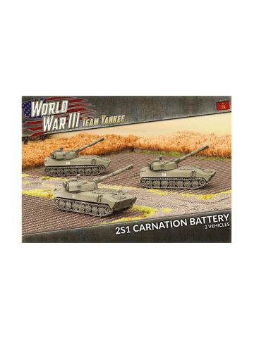 Team Yankee TSBX07 2S1 Carnation Battery (3 SP Howitzers) Gaming Miniatures