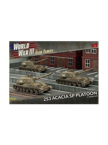 Team Yankee TSBX17 2S3 Acacia Heavy SP Howitzer Battery (3 Guns) Miniatures