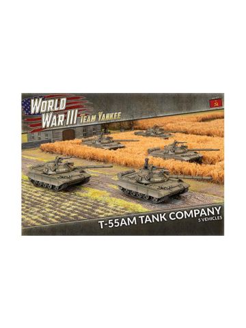 Team Yankee TSBX22 T-55AM Tank Company (5 Tanks) Plastic Gaming Miniatures