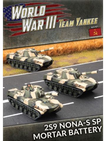 Team Yankee TSBX33 2S9 Nona-S SP Mortar Battery (3 SP Guns) Gaming Miniatures