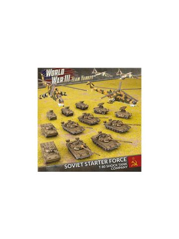 Team Yankee TSUAB04 Soviet Starter Force: T-80 Shock Company Gaming Miniatures