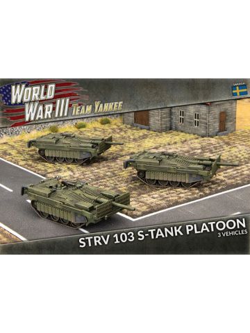 Team Yankee TSWBX01 Strv 103 S-Tank Platoon (3 Tanks) Plastic Gaming Miniatures