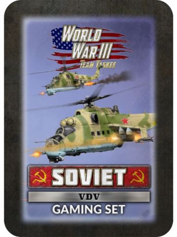 Team Yankee TTK25 Soviet VDV Gaming Set with Tokens, Objectives & Dice