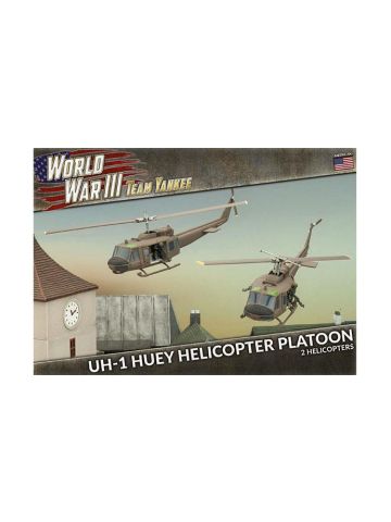 Team Yankee TUBX07 UH-1 Platoon (2 Helos) Plastic Gaming Miniatures