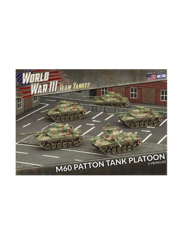 Team Yankee TUBX11 M60 Patton Tank Platoon (5 Tanks) Plastic Gaming Miniatures