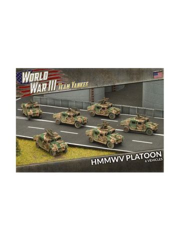 Team Yankee TUBX14 HMMWV Platoon (6 Vehicles) Plastic Gaming Miniatures