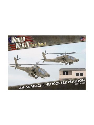 Team Yankee TUBX21 AH-64 Apache Helicopter Platoon (2 Helos) Gaming Miniatures
