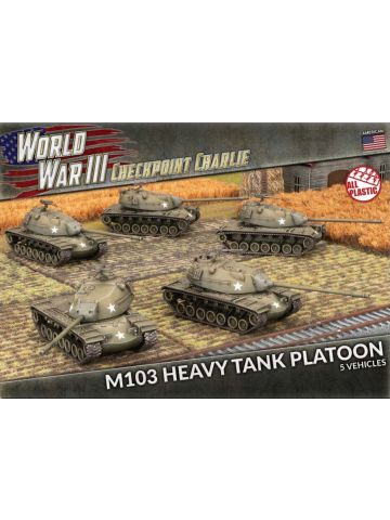 Team Yankee TUBX30 M103 Heavy Tank Platoon (5 Tanks) Plastic Gaming Miniatures