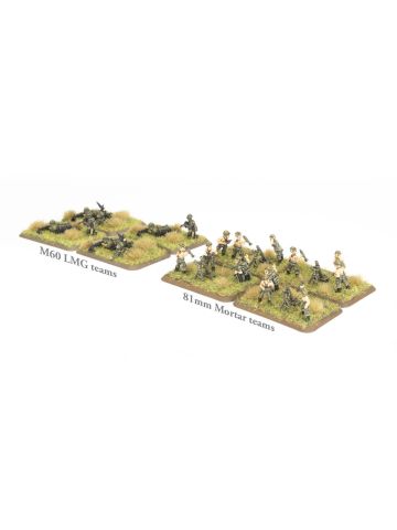 Team Yankee TUS704 Airmobile Machine-Gun & Mortar Platoons (28) Miniatures