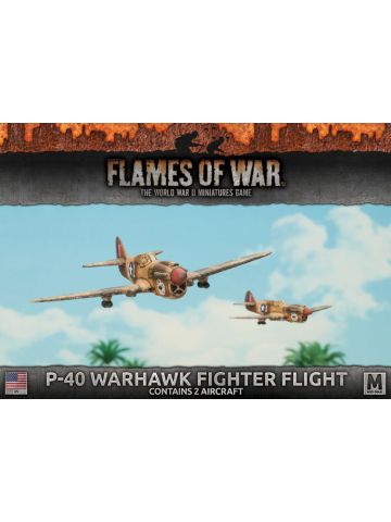 Flames of War UBX52 P-40 Warhawk Fighter Flight (2 Aircraft) Plastic Miniatures