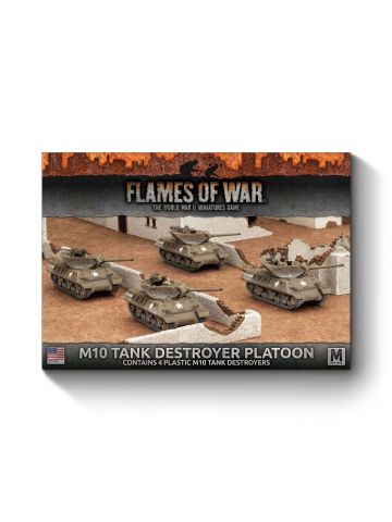 Flames of War UBX53 Mid War M10 3-Inch Tank Destroyer Platoon (4) Miniatures