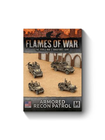 Flames of War UBX59 Mid War Armored Recon Patrol (4) Gaming Miniatures