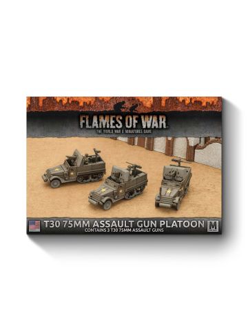 Flames of War UBX63 Mid War 30 75mm Assault Gun Platoon (3) Gaming Miniatures