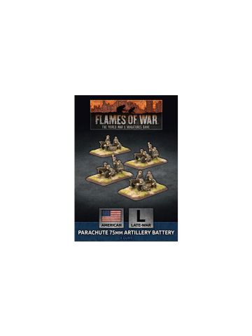Flames of War UBX66 Parachute 75mm Artillery Battery (4 Guns) Gaming Miniatures