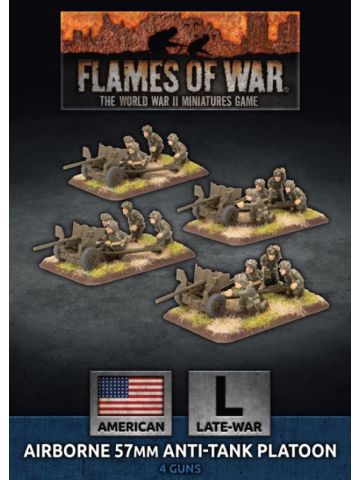 Flames of War UBX67 Late War Parachute 57mm Anti-Tank Platoon (4) Miniatures