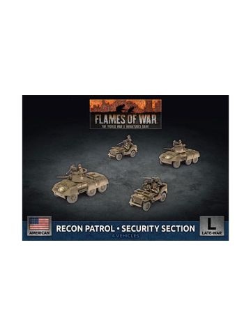 Flames of War UBX79 M8 Cavalry Recon Platoon (4 Vehicles) Gaming Miniatures
