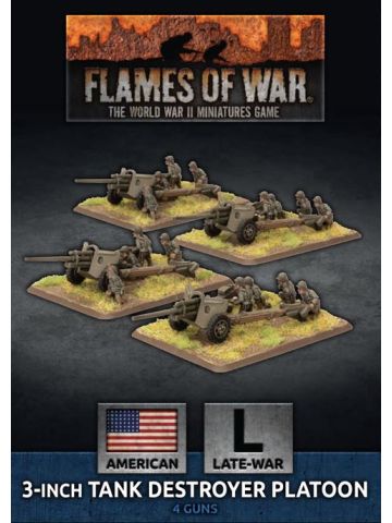 Flames of War UBX80 Late War 3 inch Towed TD Platoon (4 Guns) Gaming Miniatures